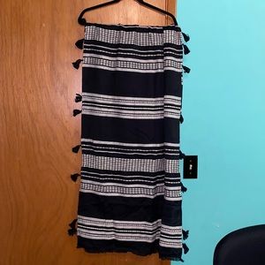 Black and white scarf or wrap